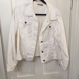 DG2 by Diane Gilman Off-White Denim Jacket